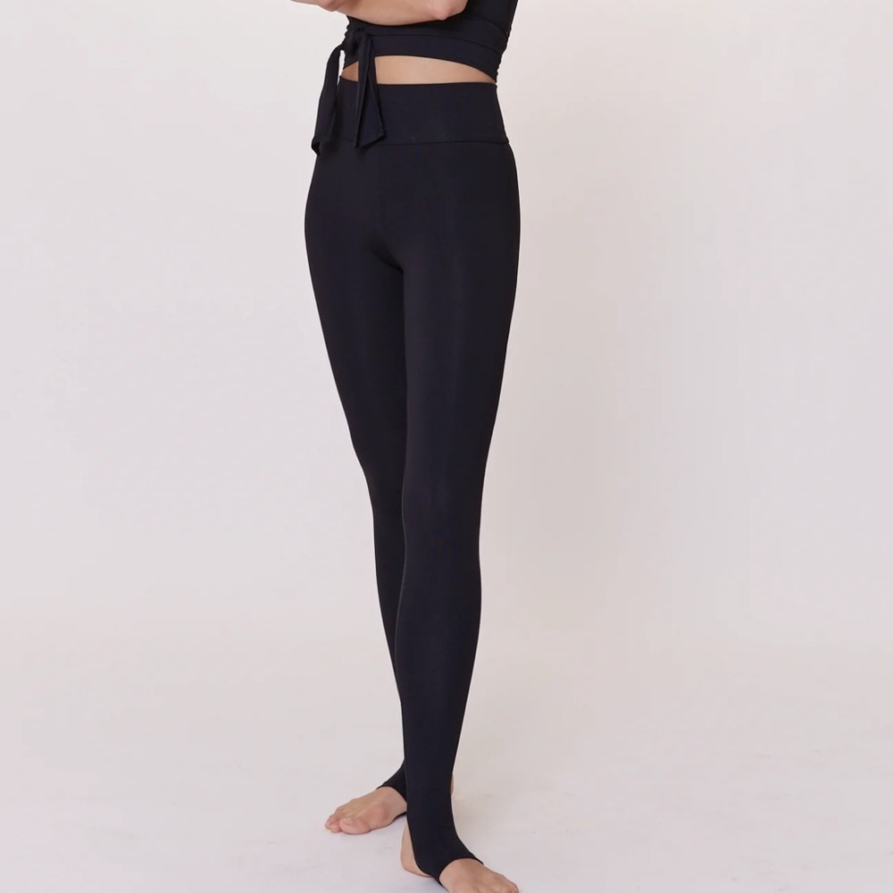 Live The Process Black Stirrup Leggings